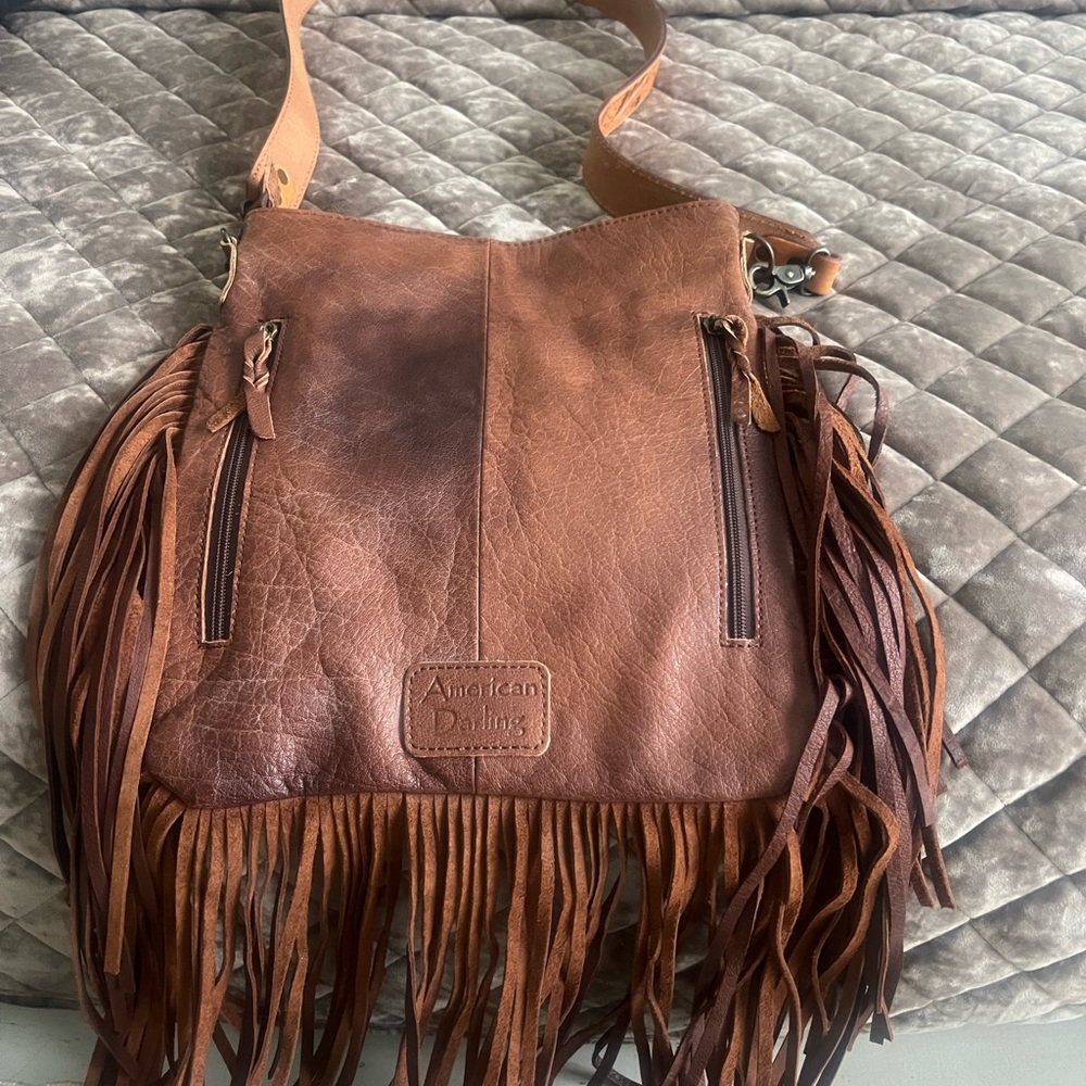 Fringe Leather/hide Purse